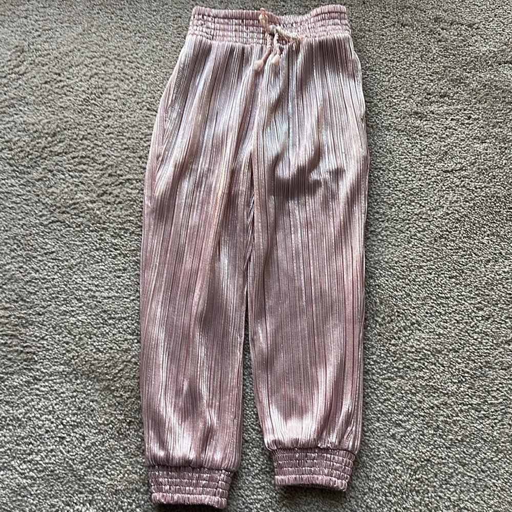Peek Pink and White Striped Joggers excellent condition